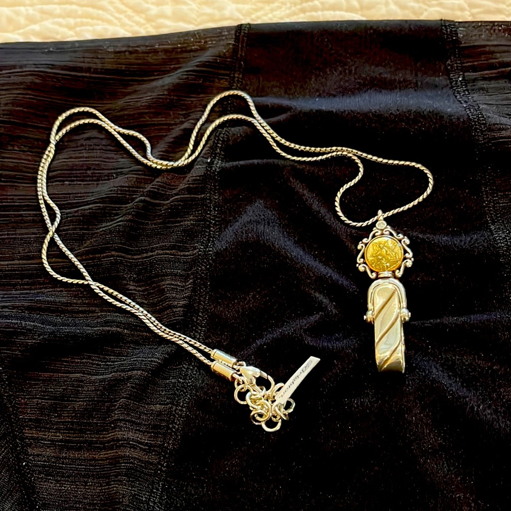 Brighton lanyard.  New with tags & Brighton bag.  Guardian Angel design.